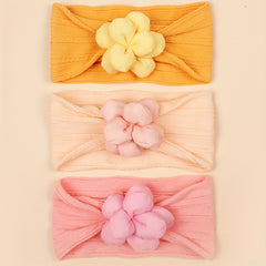 3pcs Flower Jacquard Headband for Baby Girls