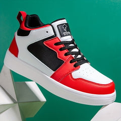 Men's Block Ankle Top Skate Shoes - Non Slip Casual Shoes