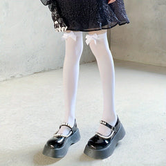 Bow Thigh High Socks Lolita Over The Knee Socks Women's Stockings