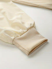 Lantern Sleeve Slim Bodysuit Casual Bodysuit
