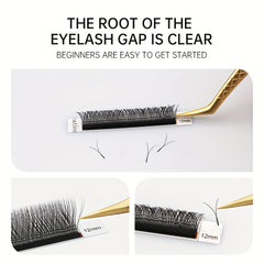 C Curling False Eyelashes Extensions 0.07mm Thickness