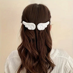 Sweet Angel Wing Plush Hair Clip Hairpin Accessories
