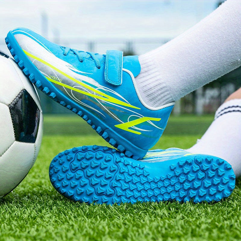 Unisex Turf Football Boots Flame Pattern Anti Skid TF