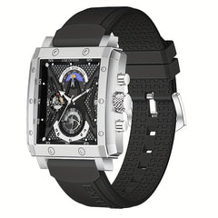 Women's Waterproof Silicone Quartz Watch Chronograph 24 Hour Clock