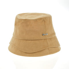 Double Layer Solid Fisherman Hat Unisex Bucket Hat