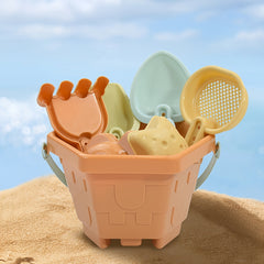 Kids Beach Sand Play Set with Shovels and Buckets - Outdoor Water Toys