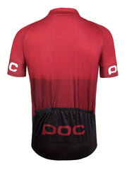 Quick Dry Men's Cycling Jersey with Rear Pocket Moisture Wicking Shirt