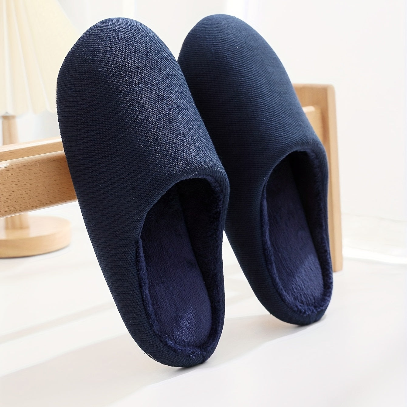 Soft Plush Cozy House Slippers for Men Winter Shoes