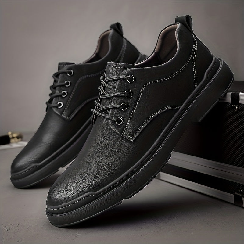 Men's Derby Shoes Lace up Front Dress Shoes For Men Business Formal Wedding
