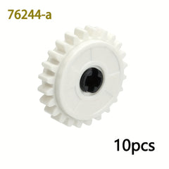 10pcs Building Block Gear Accessories for DIY MOC Round Clutch 24 Tooth Gear