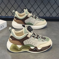 Boys' Basketball Shoes with Rotating Buckle Non Slip Sneakers