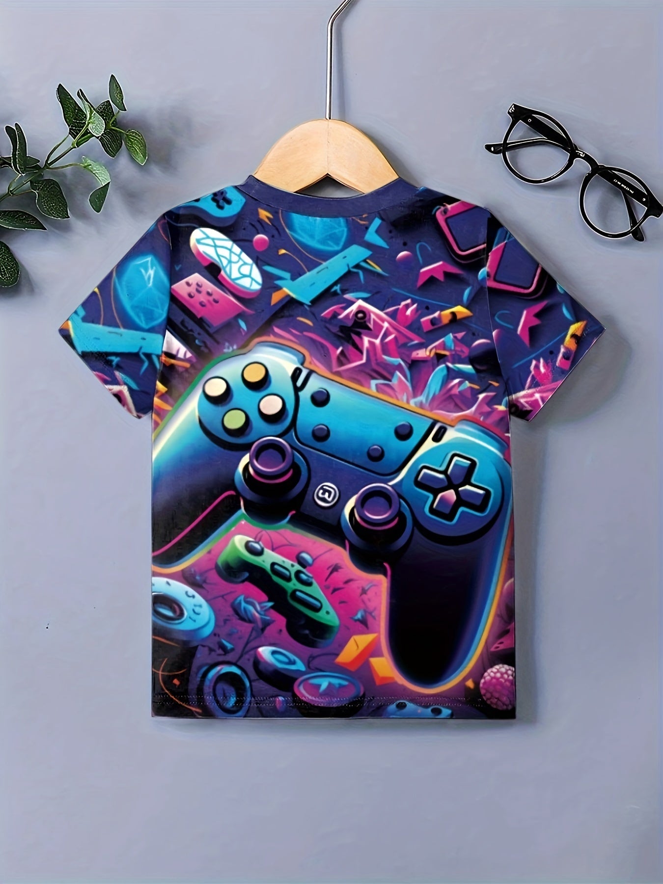 Game Controller 3D Print Boy's Casual T Shirt