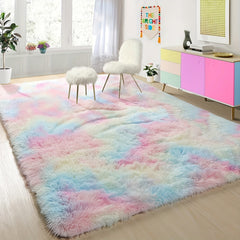 Soft Plush Area Rug Anti Skid Fluffy Shag Fur Bedroom Rugs