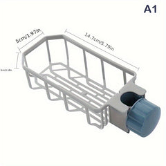 Kitchen Faucet Rack Sink Drain Storage Sponge Brush Holder