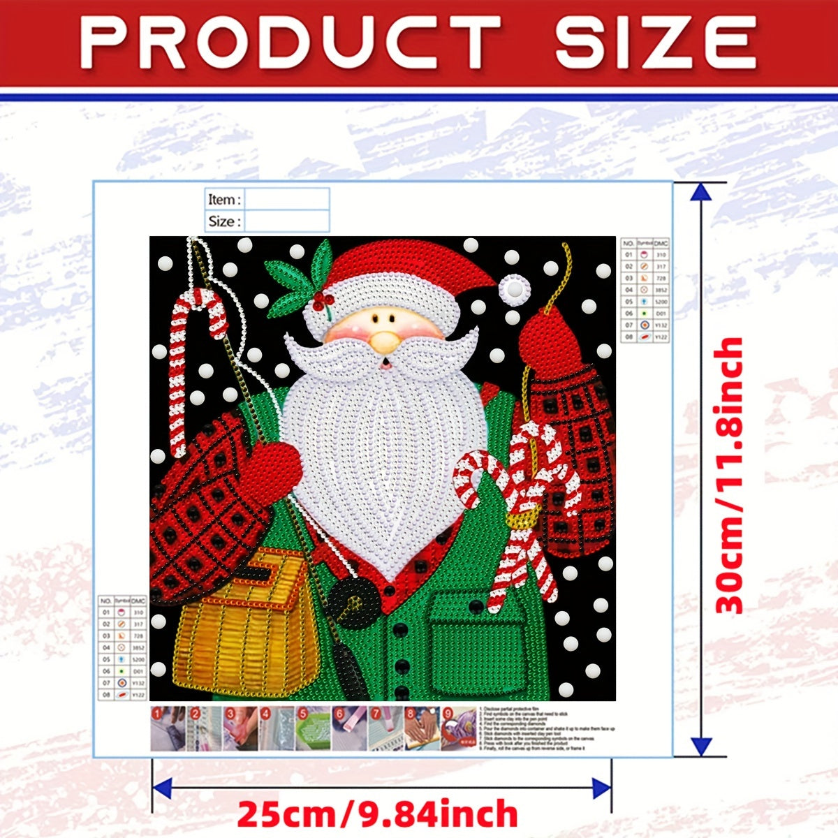 Santa Claus Pattern Special Shape Diamond Painting Kit