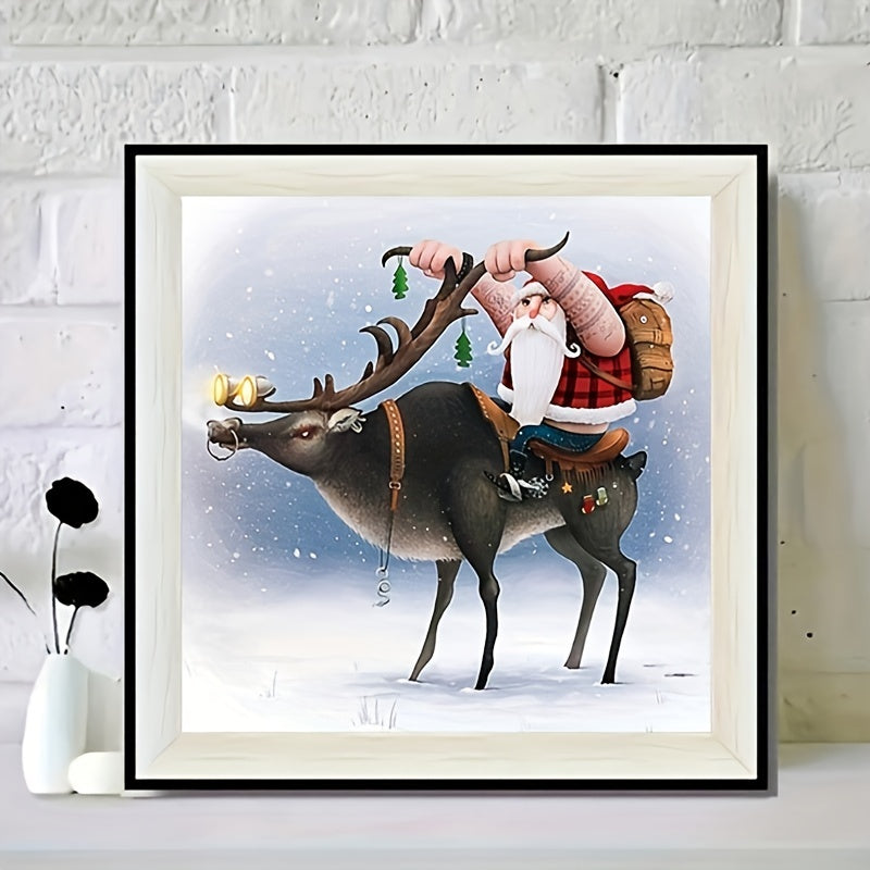DIY 5D Round Full Drill Christmas Diamond Painting Set