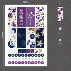 9 Sheets Paper Stickers For Bullet Journals Planner BUJO