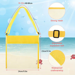 Nylon Mesh Beach Handbag Sandproof Tote Bag