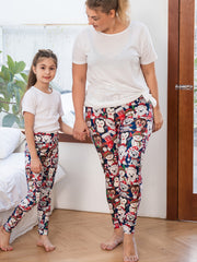 Cartoon Animals Christmas Leggings for Kids