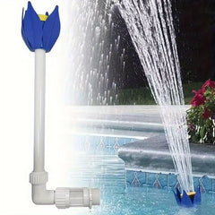 Pool Fountain Jet Adjustable Waterfall Lotus Shape Pool Nozzle Sprinkler