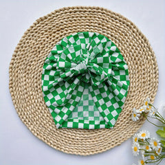 Breathable Checkerboard Hat for Baby Kids