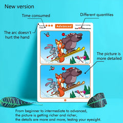 Interactive Spot the Difference Painting Game - Educational Attention Training