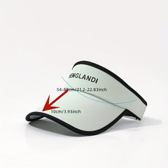 Women's Cotton Solid Visor Hat Summer UV Protection Lightweight Ponytail Cap