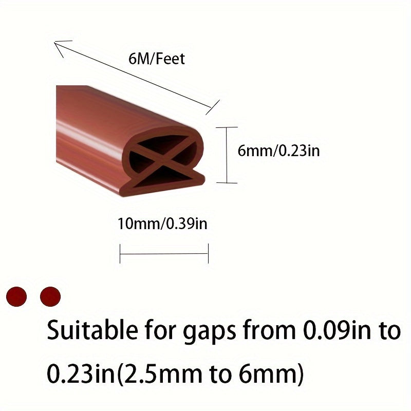 6m Knot Type Door And Window Sealing Strip - Dust-proof Sound Insulation