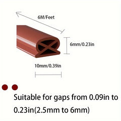 6m Knot Type Door And Window Sealing Strip - Dust-proof Sound Insulation