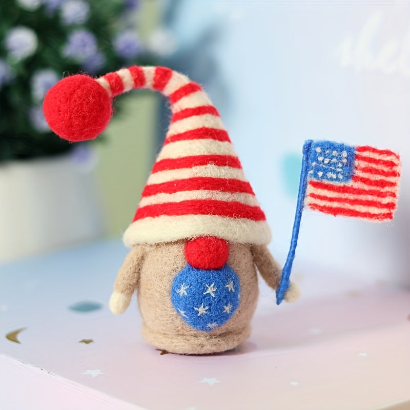 Gnome Christmas Festive Wool Felt DIY Material Bag Set