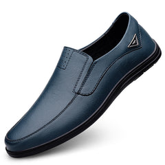 Men's Metal Decor Casual Loafers Comfortable Slip-on Shoes