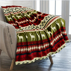 Christmas Decoration Blanket Soft Plush for Home & Outdoor Use