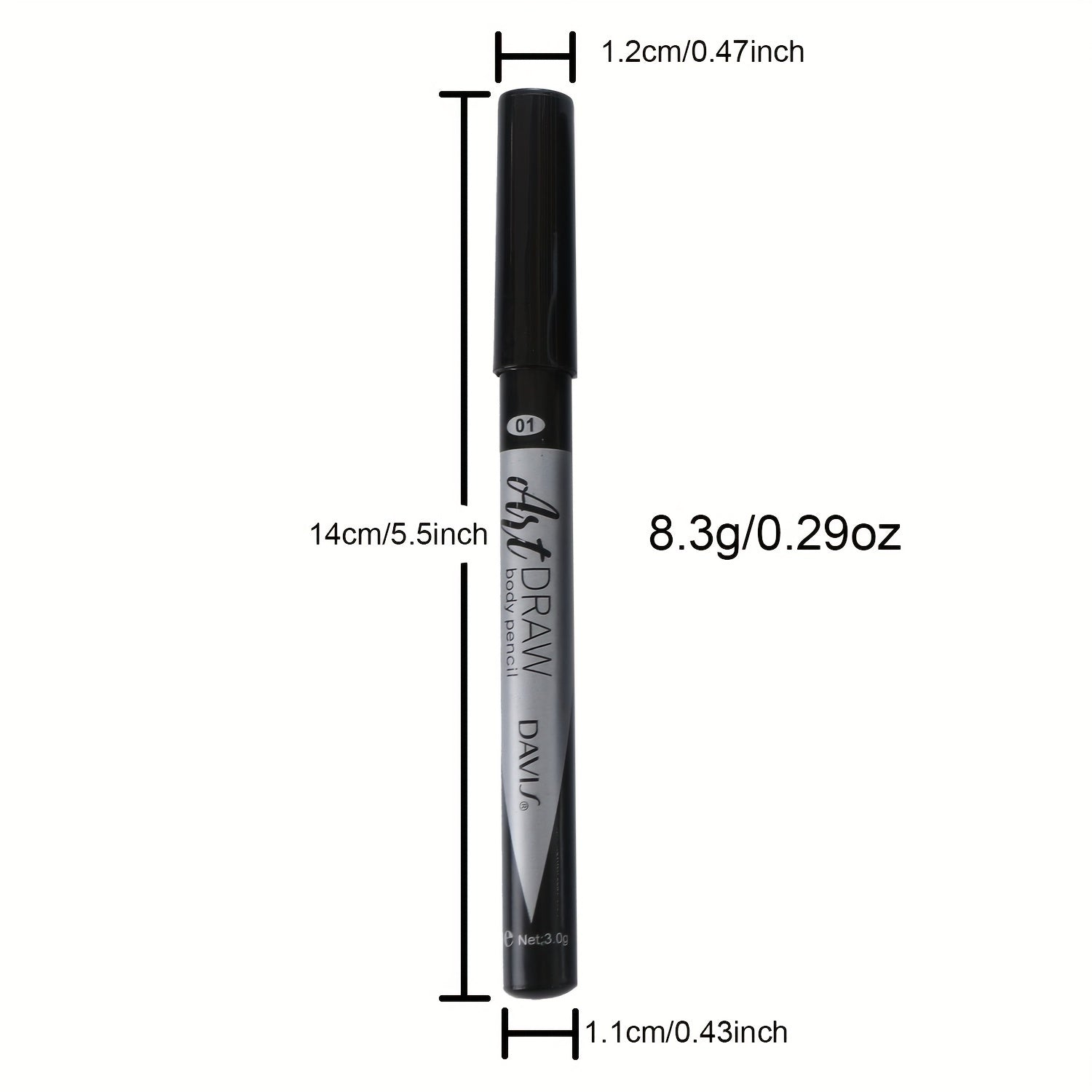 Body Drawing Pen Makeup Long Lasting Waterproof High Pigmented