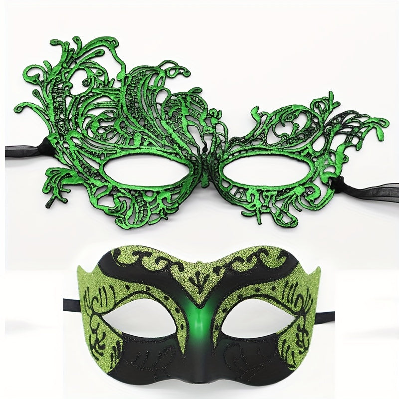 Colorful Lace Eye Mask Gothic Half Face Decorative Costume Mask