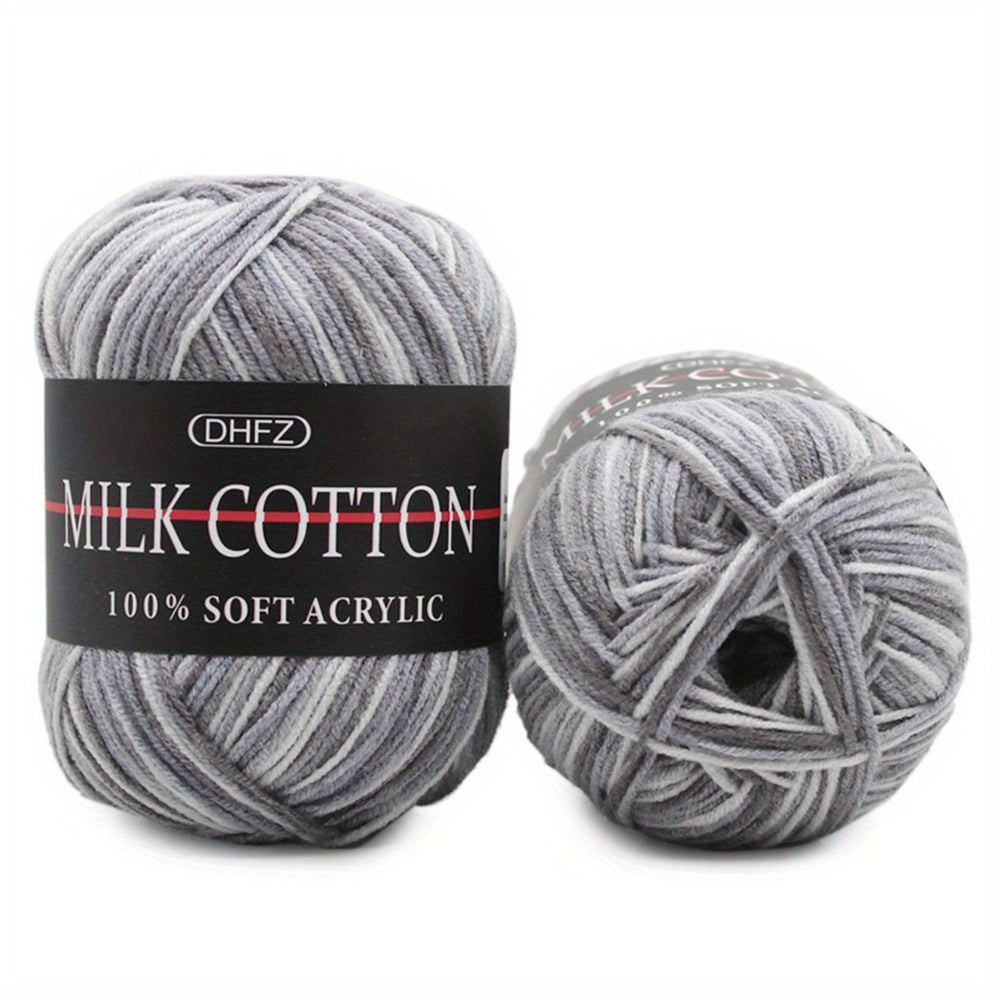 2pcs 6pcs 3ply Milk Cotton Wool Yarn 50g pc Gradual Knitting Wool Yarn