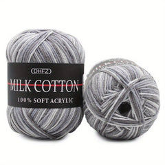 2pcs 6pcs 3ply Milk Cotton Wool Yarn 50g pc Gradual Knitting Wool Yarn