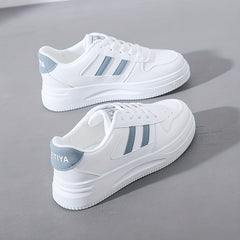 Women's Platform Skate Shoes Lace Up Low Top Casual Sneakers