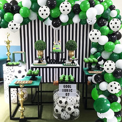 Football Balloon Arch Kit - Green & Balloons Garland for Birthday & Anniversary