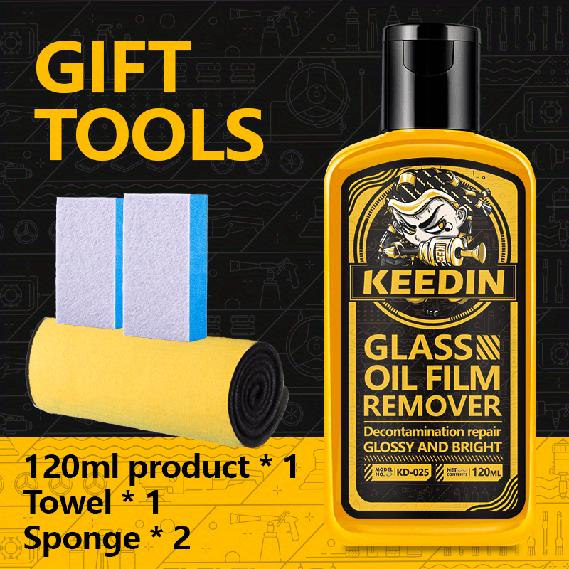 Glass Film Remover for Cars & Bathrooms