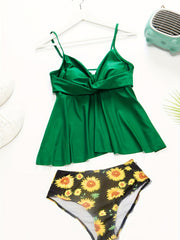Vacay Swimsuit Set Women's Wrap Top & Sunflower Panty