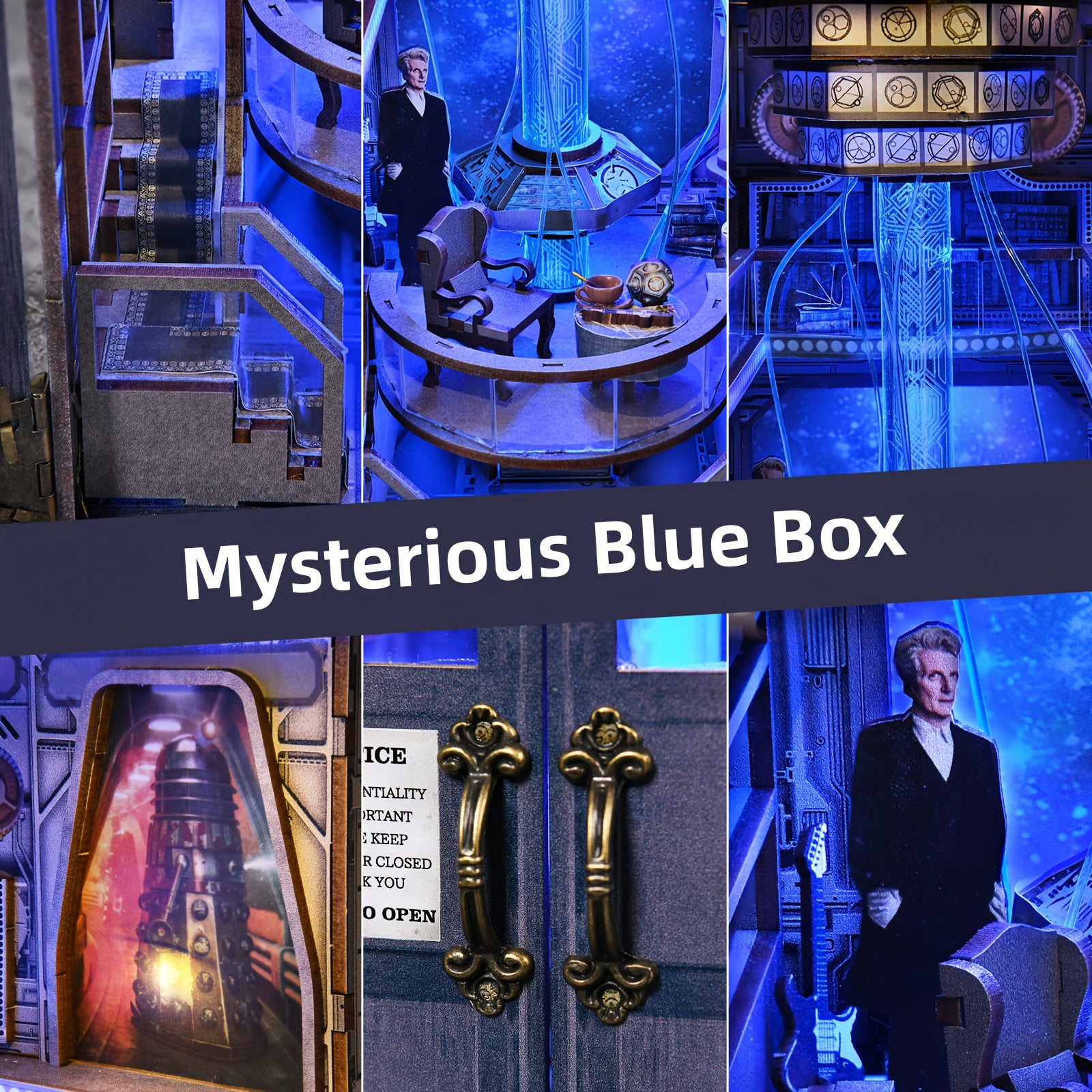 DIY Dollhouse 3D Bookshelf Magic Travel Time Tunnel Kit