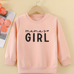 Girls' ''Mama's Girl'' Graphic Sweatshirt