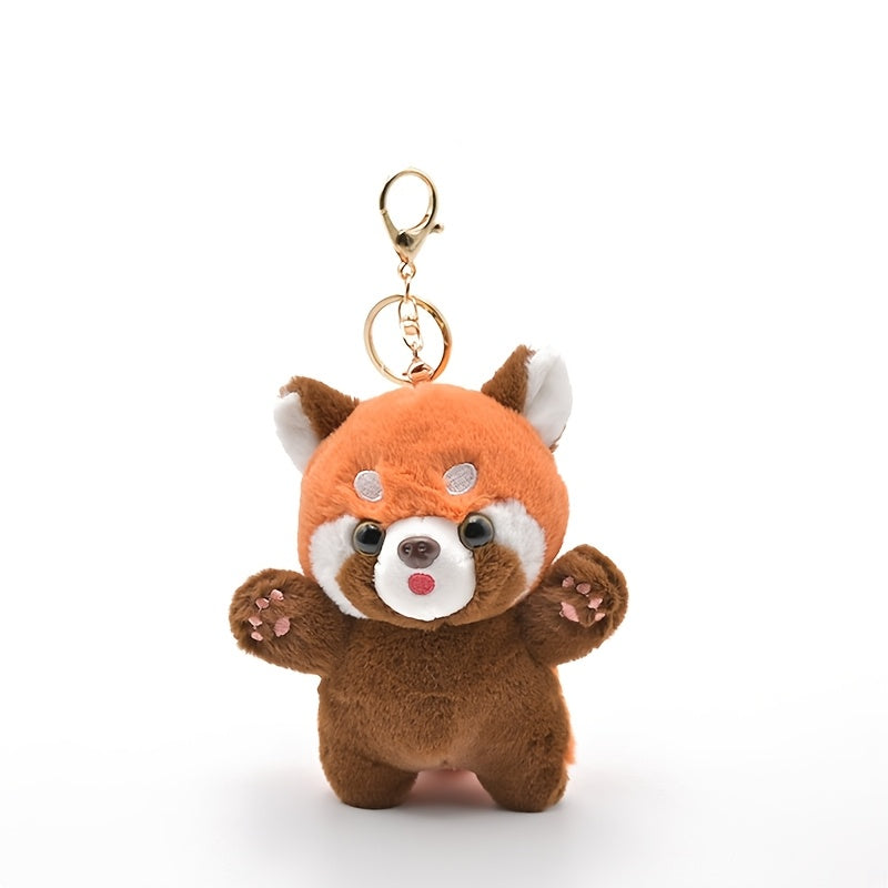 2pcs Little Panda Plush Keychain Surprise Gift Home Decoration
