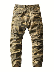 Men's Camo Cargo Pants Loose Casual Outdoor Trousers