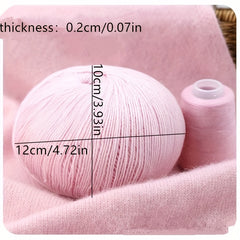 Medium Thick Cashmere Yarn Wool Ball for Scarf Knitting