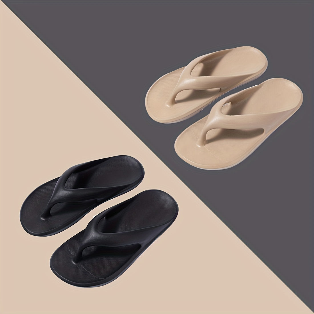 Men's Lightweight Non Slip Flip Flops Quick Drying Comfy Thong Sandals