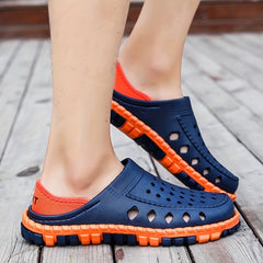 Men's Lightweight Comfy Clogs Hollow Out Non Slip Garden Shoes Summer