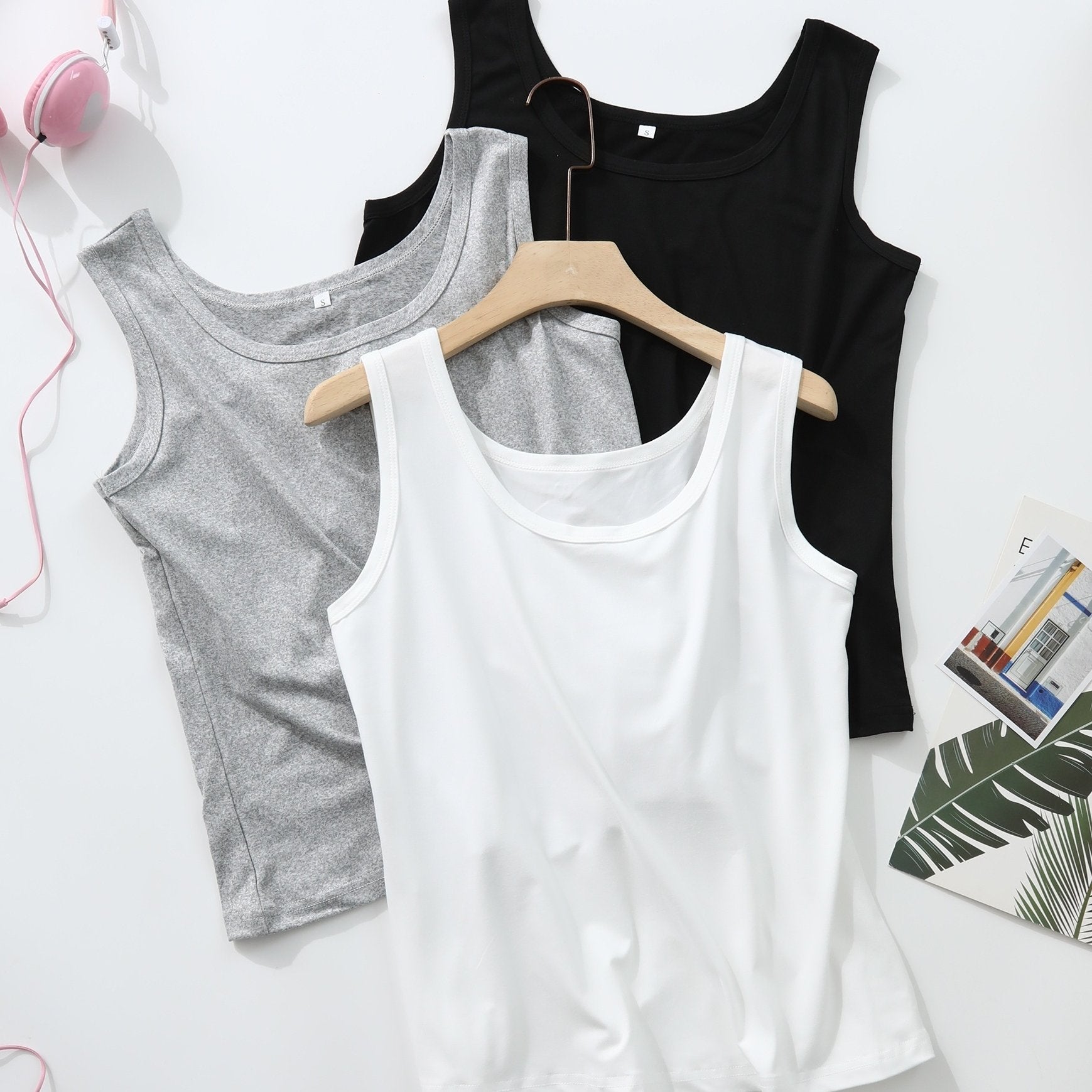 3-Pack Women's Solid Tank Sleep Tops