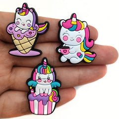 10pcs Unicorn Shoes Decoration for Girls Kids
