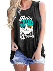 Casual Older Print Cami Top